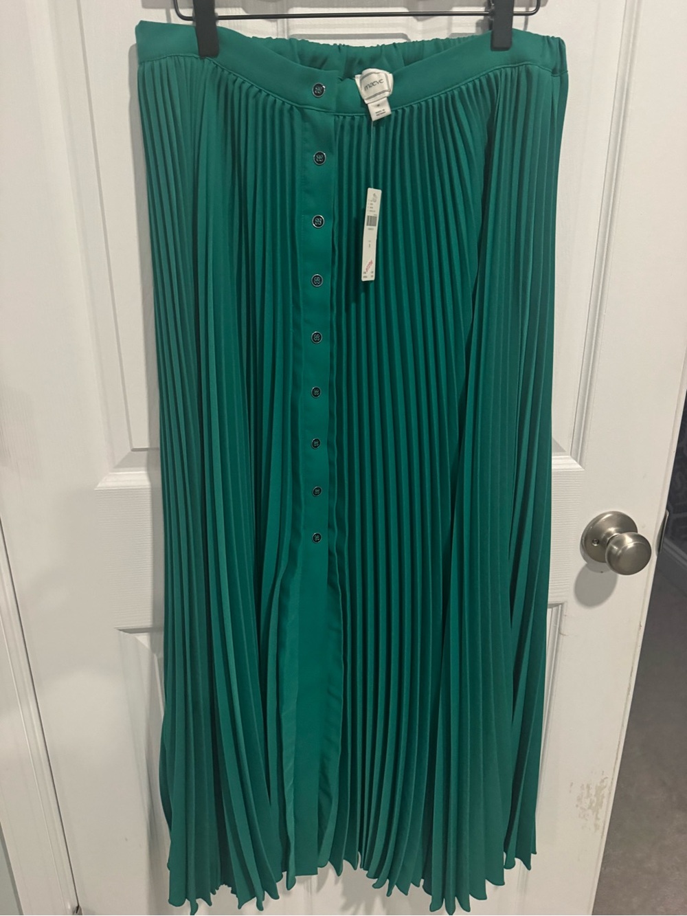 Maeve Pleated Button-front Midi Skirt - Picture 5 of 7